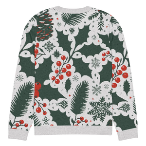 Cozy Knitted Crew Neck - Pine Leaves Christmas - Dipaliz - Sweaters - s
