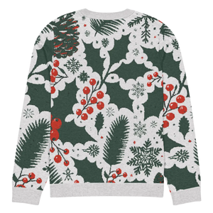 Cozy Knitted Crew Neck - Pine Leaves Christmas - Dipaliz - Sweaters - s
