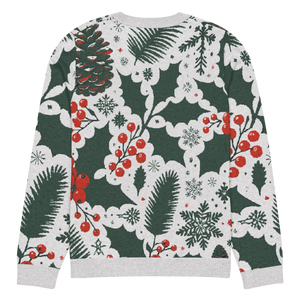 Cozy Knitted Crew Neck - Pine Leaves Christmas - Dipaliz - Sweaters - s