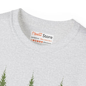Soft Cotton Forest Vibes T-shirt Pine Trees - Dipaliz - T-shirts - s
