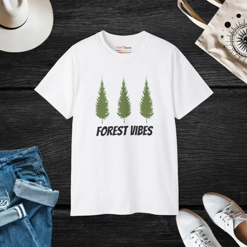 Forest Vibes T-shirt: Embrace Wilderness in Ultra-soft Cotton - White / l T-shirt