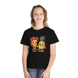 Pineapple Pizza Tees Youth Midweight Comfort Tee - Dipaliz - Black / Xs - T-shirts