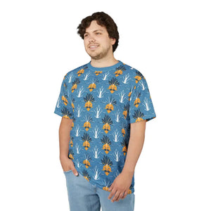 Microfiber Magic T-shirt - Vibrant Pineapple Print - Dipaliz - White Stitching / 4 Oz. / s - T-shirts