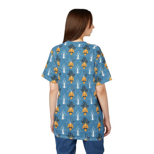 T-shirts - Microfiber Magic T-shirt - Vibrant Pineapple Print - Dipaliz