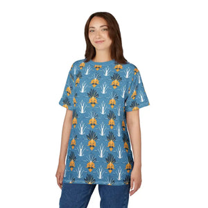 T-shirts - Microfiber Magic T-shirt - Vibrant Pineapple Print - Dipaliz
