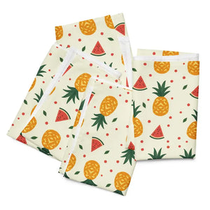 Cloth Napkin Set Tropical Pineapple Watermelon Design Dipaliz - Napkins