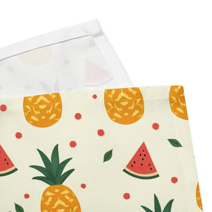 Cloth Napkin Set Tropical Pineapple Watermelon Design Dipaliz - Napkins