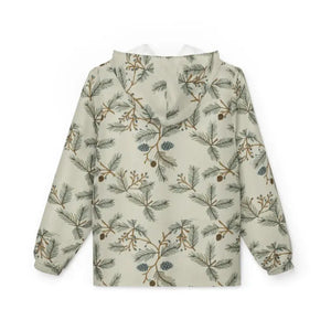 Outerwear - Pinecone Botanical Windbreaker Jacket - Forest Print - Dipaliz