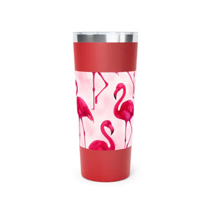 Premium Pink Flamingo Insulated Tumbler - Tropical Style - Dipaliz - 22oz / Red - Tumblers