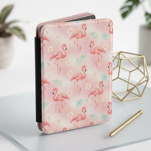 Pink Flamingo Kindle Case – Tropical Floral E-reader Cover - Tablet Computer Back Covers