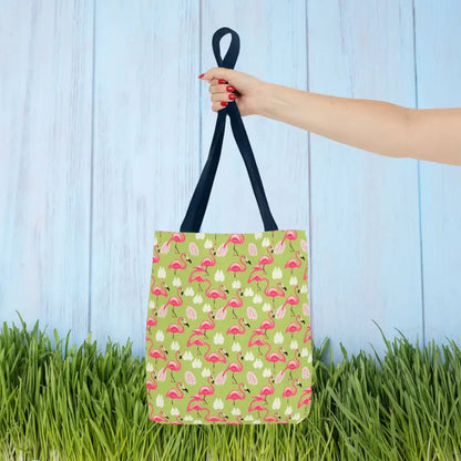 Stylish Pink Flamingo Tote Bag for Every Occasion - 13’’ × / Navy Bags