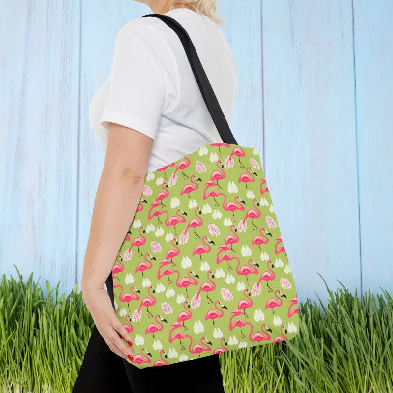 Stylish Pink Flamingo Tote Bag for Every Occasion - 16’’ × / Black Bags