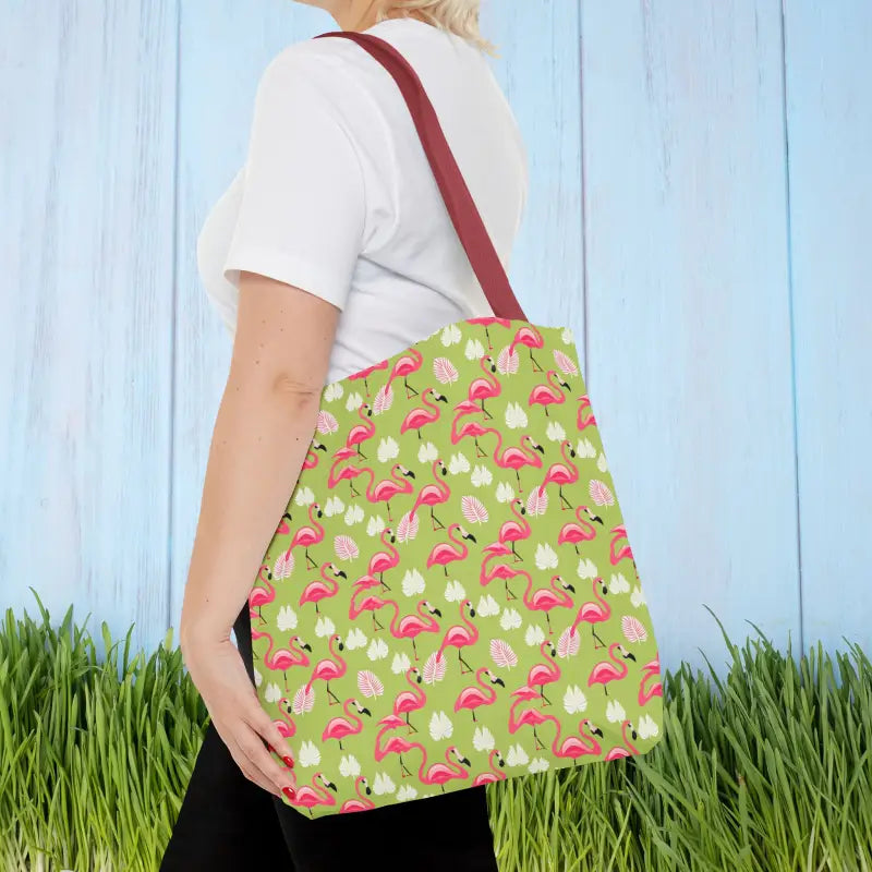 Stylish Pink Flamingo Tote Bag for Every Occasion - 16’’ × / Red Bags