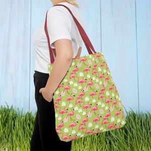 Pink Flamingo Tote Bag - Trendy Women’s Fashion Statement - Dipaliz - Bags