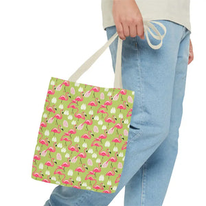 Pink Flamingo Tote Bag - Trendy Women’s Fashion Statement - Dipaliz - Bags