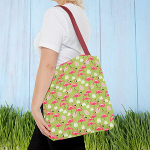 Pink Flamingo Tote Bag - Trendy Women’s Fashion Statement - Dipaliz - Bags