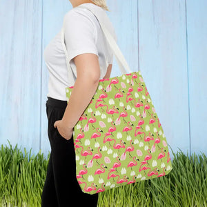 Pink Flamingo Tote Bag - Trendy Women’s Fashion Statement - Dipaliz - Bags