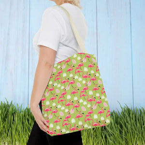 Pink Flamingo Tote Bag - Trendy Women’s Fashion Statement - Dipaliz - Bags