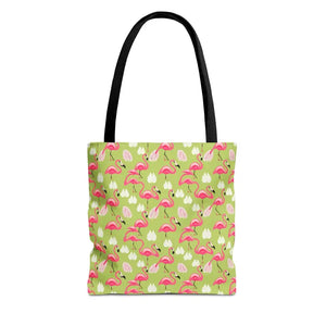 Pink Flamingo Tote Bag - Trendy Women’s Fashion Statement - Dipaliz - Bags