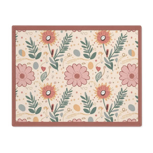 Pink Floral Placemats – Double-sided Cotton - Dipaliz