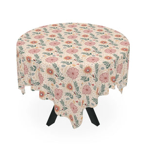 Pink Floral Tablecloth – Durable Polyester - Dipaliz - Tablecloths