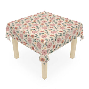 Pink Floral Tablecloth – Durable Polyester - Dipaliz - Tablecloths