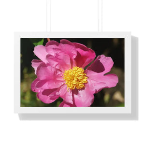 Pink Flower Gallery Canvas Wraps - Framed Horizontal Poster - Dipaliz - 24″ x 16″ / White - Posters Prints & Visual