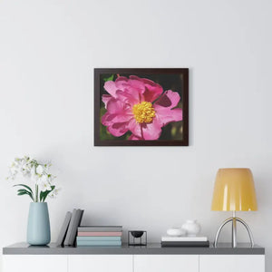 Pink Flower Gallery Canvas Wraps - Framed Horizontal Poster - Dipaliz - Posters Prints & Visual Artwork