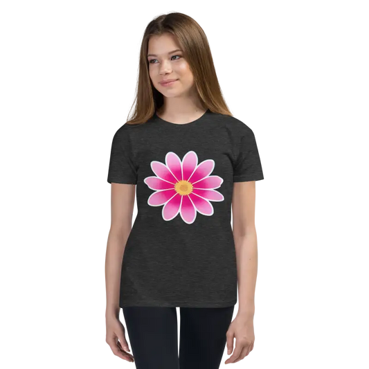 Youth Short Sleeve Tee - Pink Flower Power Edition - Kids Clothes