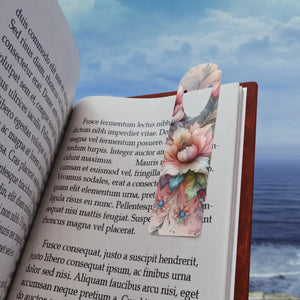 Elegant Floral Aluminum Bookmark - Gift for Book Enthusiasts - Dipaliz - Bookmarks