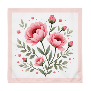 Pink Floral Cloth Napkin Set – Soft Polyester - Dipaliz - Napkins