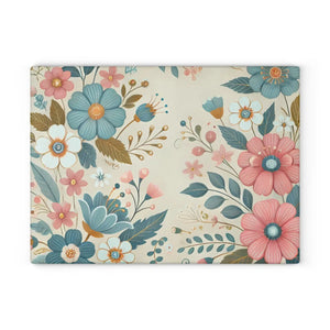 Pink Blossom Glass Cutting Board – Tempered - Dipaliz - Boards