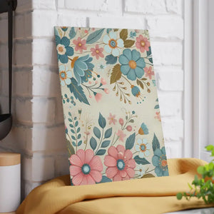 Pink Blossom Glass Cutting Board - Fashion Inspired - Dipaliz - 8’’ x 11’’ / Rectangle - Boards