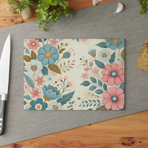 Pink Blossom Glass Cutting Board - Fashion Inspired - Dipaliz - Boards