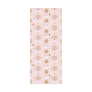 Home Decor - Pink Gingerbread Holiday Gift Wrap Whimsical Snowman - Dipaliz 29’’ x 72’’ / Satin