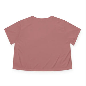 Flowy Cropped Tee Pink Heart Gold Lining Trendsetter - Dipaliz - T-shirts