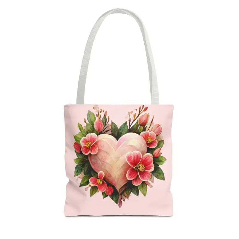 Stylish Pink Hearts & Flowers Tote Bag - Functional Chic - Bags