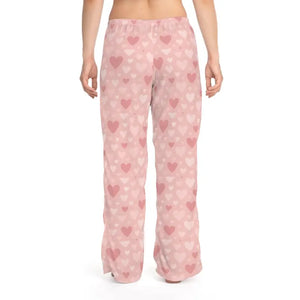 Premium Pajama Pants - Vibrant Pink Hearts Patterns - Dipaliz - Pajamas