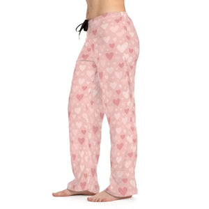 Premium Pajama Pants - Vibrant Pink Hearts Patterns - Dipaliz - Pajamas
