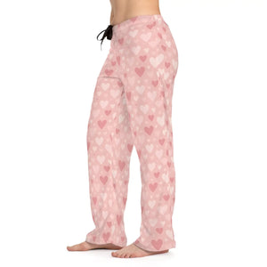 Vibrant Pink Hearts Premium Pajama Pants - Dipaliz - Pajamas - Xs