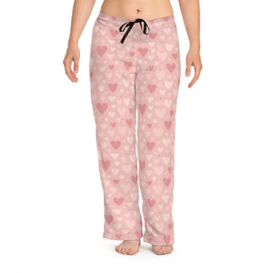 Vibrant Pink Hearts Premium Pajama Pants - Dipaliz - Pajamas - Xs