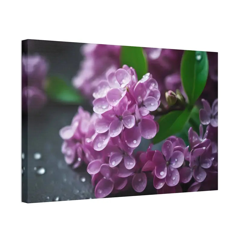 Enchanting Pink Lilac Flowers Canvas: Elegance for any Room! - Canvas