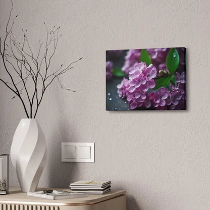 Enchanting Pink Lilac Flowers Canvas: Elegance for any Room! - 16″ x 12″ (horizontal) / 1.5’’ Canvas