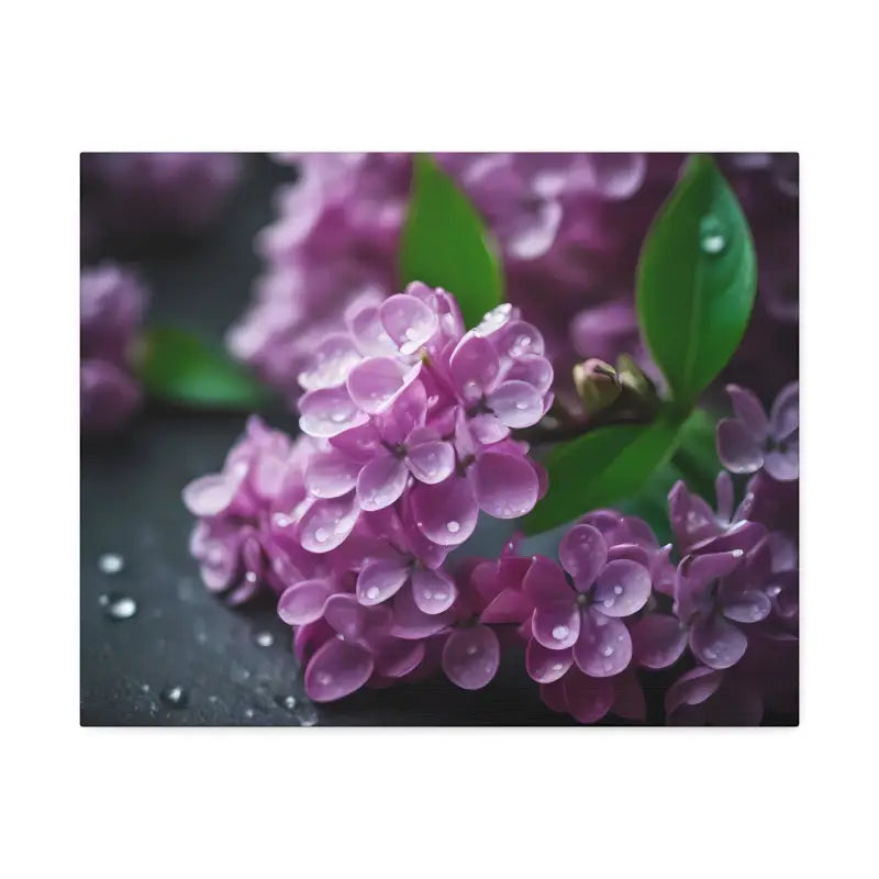 Enchanting Pink Lilac Flowers Canvas: Elegance for any Room! - Canvas