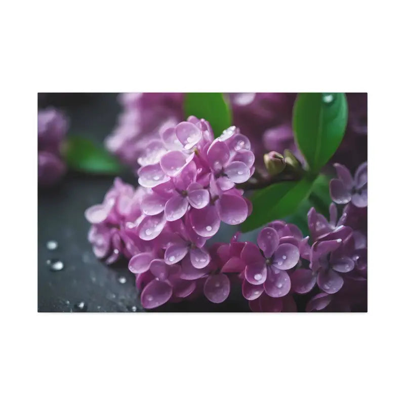 Enchanting Pink Lilac Flowers Canvas: Elegance for any Room! - Canvas