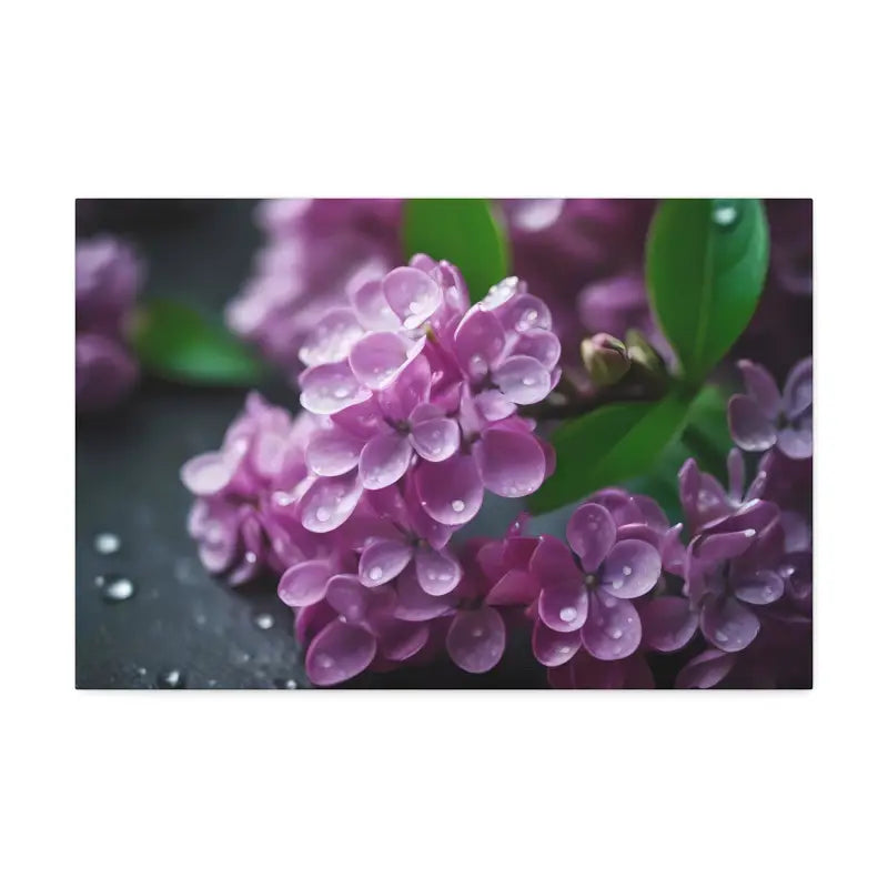 Enchanting Pink Lilac Flowers Canvas: Elegance for any Room! - Canvas