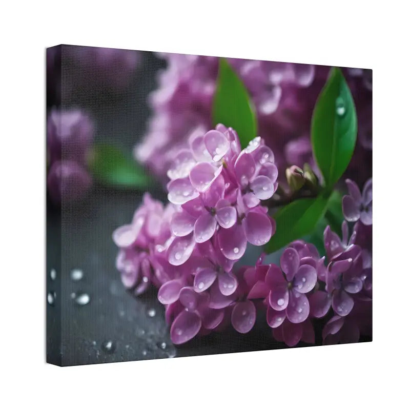 Enchanting Pink Lilac Flowers Canvas: Elegance for any Room! - Canvas