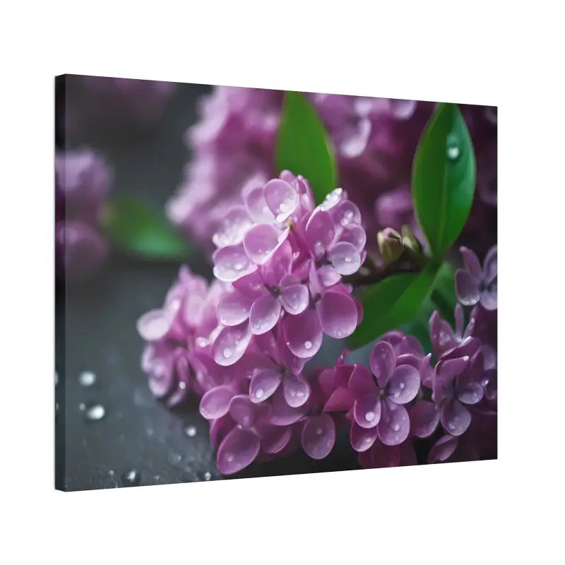 Enchanting Pink Lilac Flowers Canvas: Elegance for any Room! - Canvas