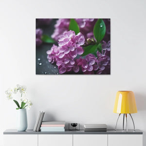Pink Lilac Flowers Canvas – Semi-glossy Finish - Dipaliz - Prints