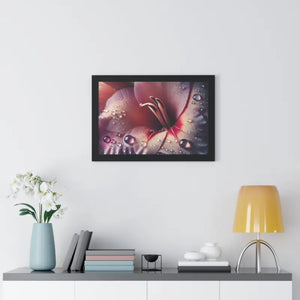 Stunning Pink Lilly Gallery Canvas Framed Horizontal Poster - Dipaliz - Prints